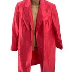 Le Suit  woman coral 14w long open blazer overcoat business casual wedding Photo 0