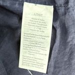 J.Crew Women's Linen Shift Dress Sz L Blue Embroidered V Photo 7