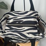 Marc Jacobs Black and White Zebra Print Travel Beach diaper tote Bag Photo 3