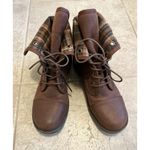 Arizona Jeans Co. Yolanda Woman's Size 9 Brown w Plaid Fold Over Snap Boots Photo 1