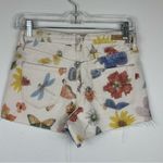 BLANK NYC  Botanical Print The Barrow High Rise Cut Off Shorts Women’s Sz 24 Photo 1