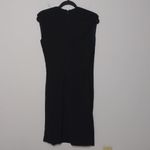 Ralph Lauren  Black Label Sheath Dress Black Stretch Sleeveless Viscose Zip 8 Photo 4