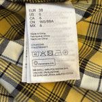 Divided H&M  Black Yellow Plaid Dress Size 6 Twee Academia College Clueless Y2K Photo 5