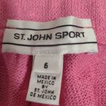 St. John Sport Santana Knit Pink Cropped Wide Leg Flat Front Pants Size 6 Photo 5