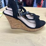 Charles by Charles David Women's Cork Wedge Black Platform Sandals Size … Photo 2