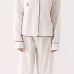 Peppermayo  Exclusive Harry Pyjama Top and Bottom Set White Red Size Small Photo 0
