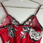 Apt. 9  Red Satin Floral Lace Slip Dress - Size Medium Photo 8