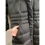 Laundry by Shelli Segal  Puffer Coat Jacket w/ Fur Hood & Pockets Gray Small Photo 2