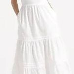 J.Crew  Maxi dress Vintage midi High Neck Tank Poplin ribbed pockets ruffle Photo 0