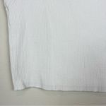 GSTQ White Ribbed Sleeveless Cutout Knit Stretch Top Size XS White Photo 7