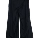Eileen Fisher Black High Rise Wide Leg Pants Trousers Size Small Photo 3