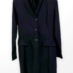 90s COUNTESS Vintage Black Trench Coat Jacket Size M Photo 0
