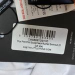 Pretty Little Thing NEW  Multicolor Printed Ruched Scoop Neck One Piece Swimsuit 16 Photo 3