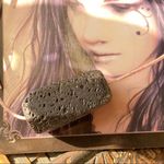 Handmade Black Lava Stone antique Pink Leather Choker Photo 1