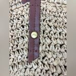 J.Crew  Woven Raffia Tan Shoulder or Tote Bag Photo 4