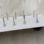 6 Butterfly & Ball Stud Earrings Dark Silver // Lot, Bundle, Set Photo 5