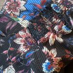 Lulus  wide leg floral blue and black pants | small Photo 4