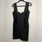 wilson's leather Wilson’s Leather Vintage Black Suede & Knit Body Con Dress Sz M Photo 2