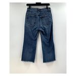 Helmut Lang  Medium Wash Raw Hem Wide Leg Cropped Jean Size 27 Photo 6