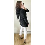 Vintage Black Sequin Silk Cocktail Blazer sz Small Photo 5