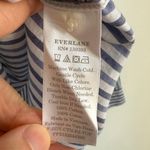 Everlane NWT  Woven PJ Top Blue Stripe Button Down Shirt Cotton Sz L Photo 8