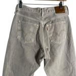 Levi's Levi’s 501 Classic High Rise Straight Leg Tan Jeans Size 29x30 Photo 9