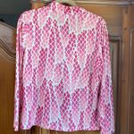 Jean Pierre Klifa Paris Womens Small Pink Tennis Pickleball Performance 1/4 Zip Photo 5