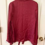 Show Me Your Mumu brynn bell sleeve blouse ruby satin Photo 2