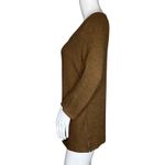 Chico's Shirt Women Medium Heather Brown Knit Top Essential Neutral Minimalist Photo 2