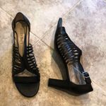 Ellen Tracy Miles leather open toe heels s… Photo 4