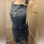 Celebrity Pink  DISTRESSED DENIM OVERALL DRESS *like new* Photo 4