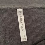 Fabletics  Top “Cute AF” Gray Wide Neck Sweatshirt Gym Casual Lounge XS Photo 3
