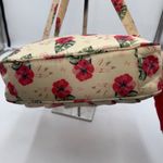 Lug Mambo Crossbody Bag Floral Print Beige Red Tropical Adjustable Strap Photo 5