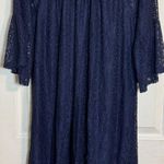 Siren Lily Women's Navy Blue Lace Dress, Gorgeous, Flowy And Comfy, Size 1X Photo 0