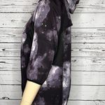 Organic Rags Sz XL Purple Cosmic Print 1/4 Zip Pullover Athletic Jacket w/ Hood Photo 2