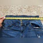 Wax Jean Wax Jeans Butt I Love You Distressed High Wasted Button-Fly Jeans Stretch Sz 18 Photo 1