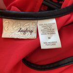 Daytrip Red Day Trip Tank with Black Pleather Detail Photo 3