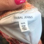 Tribal jean size XL multicolor long dress Orange Photo 4