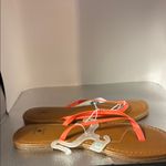 Shade & Shore  Coral and Tan Sandals Photo 1