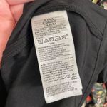 Old Navy  Black Floral Gold Stripe Waist-Defined Shine Mini Dress Small Tall NWT Photo 7