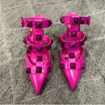 Valentino Garavani  Roman Stud Calfskin Sandal Pink 38 Photo 1