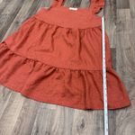 Princess Polly Ruffle strap terracotta orange red babydoll tiered mini dress Photo 4