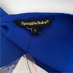 SPIAGGIA DOLCE Royal Blue Sheer Tunic Swimsuit Coverup Size Large | NWT Photo 4