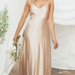 Show Me Your Mumu Faith Maxi Dress Champagne Luxe Satin M NWT Photo 7