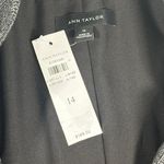 Ann Taylor  Notched One Button Peplum Blk Grey Blazer Wool Blend size 14 NEW NWT Photo 5