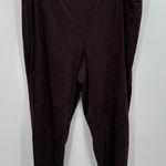J.Jill  Wearever Faux Suede Pants Women XLP NWT Rum Raisin Country Western Photo 0