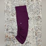 Lululemon  In the Flow Crop Leggings size 6 maroon Photo 9