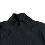 Olivaceous women's size medium black long sleeve ribbed mock neck bodysuit Photo 6