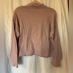 Aerie Blush Pink Mock Neck Long Sleeve size large Photo 3