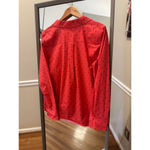 1901 Women's Button Down Shirt, L, Red Photo 2